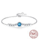 S925 sterling silver bracelet women fashion all-match crystal bracelet student girlfriend jewelry