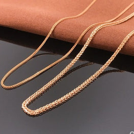 14k gold necklace Chain for women long necklaces 40-80cm