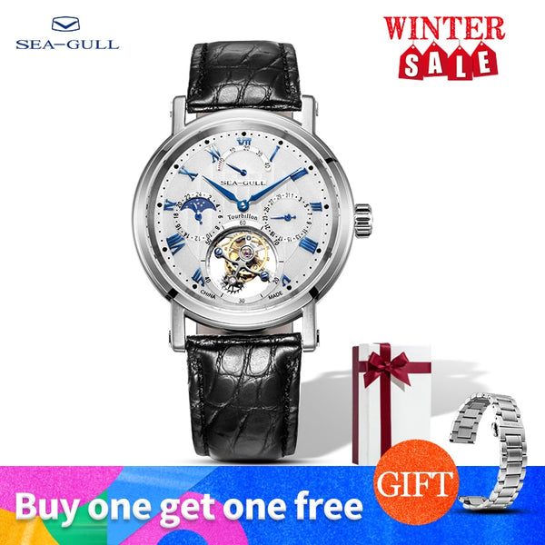 seagull watch men tourbillon mechanical watch Multi function watch