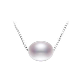 Real Natural Freshwater Pearl Pendant Necklace For Women With 925 Sterling Silver Chain Jewelry - jewelrycafee