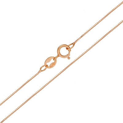 18k Pure Gold Necklace Rose White Yellow Genuine Women Fine Simple Slim Thin Chains Hot Sale Matched For Any Pendant trendy new