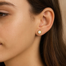 Solid 925 Sterling Silver Pearl Earrings