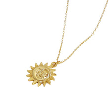 925 Sterling Silver Necklace Moon Design Gold Necklace Korean Edition Set Chain Jewelry