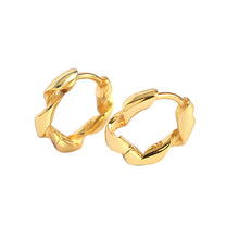 925 Sterling Silver Huggie Holiday Twisted Circle Hoop Earrings