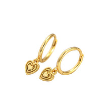 925 Sterling Silver Sweet Geometry Three Layers Hearts Hoop Earrings