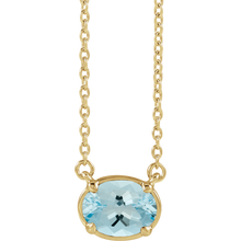 14K Gold Océane Vermeil Natural Aquamarine Necklace