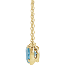 14K Gold Océane Vermeil Natural Aquamarine Necklace