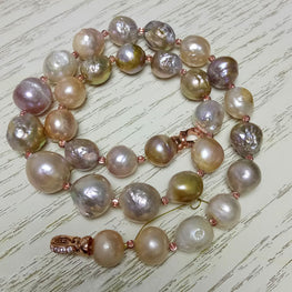 Pure Natural Oversized Pearl Long Necklace Personality Luxurious