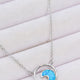 Opal Wave Pendant Necklace