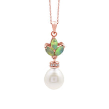 Natural 2.2 Gram Ethiopian Opal Gemstone With Oval Pearl Hanging Pendant in 925 Sterling Silver Material Necklace Fine Jewelry
