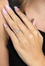 14k Solid gold 2.01 Carat Radiant Cut Certified IGI Lab Grown Diamond Solitaire Ring Hidden Halo Fine Jewelry for Women