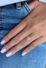 14k Solid gold 2.01 Carat Radiant Cut Certified IGI Lab Grown Diamond Solitaire Ring Hidden Halo Fine Jewelry for Women