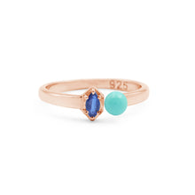925 Sterling Silver Natural Kyanite & Turquoise Prong Setting Gemstone Adjustable Ring Handmade 2.8 Gram Fine Jewelry Wholesale