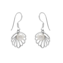 925 Sterling Silver Simple Classic Fashion Natural Pearl Gemstone 29x15x7 MM Drop Earrings Multi Plated Fine Jewelry for Women