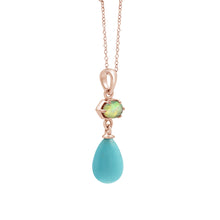 925 Sterling Silver 28x8.5x7 MM Natural Kyanite & Turquoise Gemstone Multi Plated 3.5 Gram Pendant Chain Necklace Fine Jewelry
