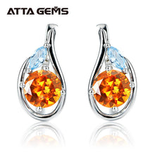Zultanite Ruby Sapphire Multicolor Clip Earrings for Women 925 Sterling Silver Color Change Diaspore Stone Earrings Fine Jewelry