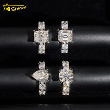 925 Sterling Silver Wedding Ring Collection Fine Jewelry Iced Out 5ct VVS Moissanite Ring Ladies Gifts .