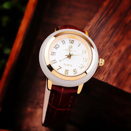 Seakoss Top Brand Quality Man Watch Couple Watches Antique Jade woman Watch Classic Real Leather Band Quartz men’ s Watch