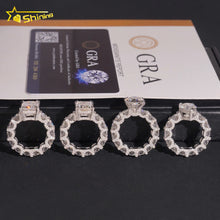 925 Sterling Silver Wedding Ring Collection Fine Jewelry Iced Out 5ct VVS Moissanite Ring Ladies Gifts .