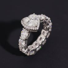 925 Silver Fine Jewelry 5ct Pear Cut Wedding Engagement Ring Moissanite Women Ring US Warehouse Pass Diamond Tester.