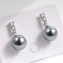 Hot Selling Luxury Elegant Style Fashionable Design Simple High-end Super Bright Freshwater Round Pearl Pendant Earrings