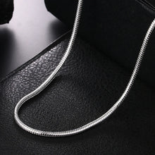 925 Silver 1MM/2MM/3MM Snake Chain Necklace For Men Women Silver Necklaces Fashion Jewelry