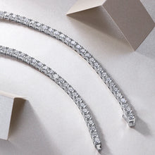 925 Sterling Silver 5mm Diamond Tennis Chain Necklace Moissanite Gemstone Wedding Fine Jewelry Men Women Necklace
