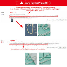 925 Sterling Silver 7mm 20 inches Chain Necklaces For Men Women Fashion Statement Necklace Party Jewelry