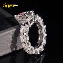 925 Silver Fine Jewelry 5ct Pear Cut Wedding Engagement Ring Moissanite Women Ring US Warehouse Pass Diamond Tester.