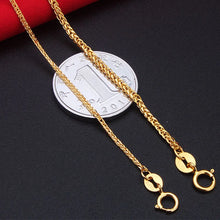 18k Gold Women Necklace For Pendant Female Diamond-jewelry Rope Chain Party Trendy Hot Sale Elegant Fashion Girl Gift Good Nice