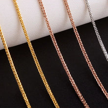 18k Gold Women Necklace For Pendant Female Diamond-jewelry Rope Chain Party Trendy Hot Sale Elegant Fashion Girl Gift Good Nice