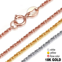 18k Gold Women Necklace For Pendant Female Diamond-jewelry Rope Chain Party Trendy Hot Sale Elegant Fashion Girl Gift Good Nice