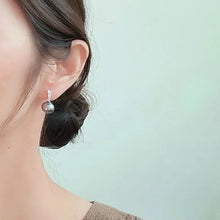 Hot Selling Luxury Elegant Style Fashionable Design Simple High-end Super Bright Freshwater Round Pearl Pendant Earrings