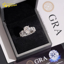 925 Silver Fine Jewelry 5ct Pear Cut Wedding Engagement Ring Moissanite Women Ring US Warehouse Pass Diamond Tester.