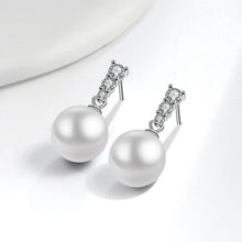 Hot Selling Luxury Elegant Style Fashionable Design Simple High-end Super Bright Freshwater Round Pearl Pendant Earrings