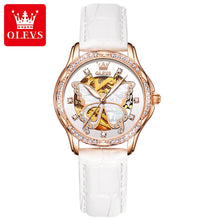 OLVES 6622  Oem Skeleton Luxury  Watch Ceramic Woman Mechanical Watch Sport Automatic Stainless Steel Waterproof Flywheel Design Luxury  Watch Ceramic Woman Mechanical Watch