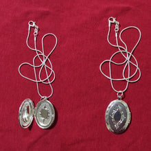 925 Sterling Silver Oval Round Photo Frame Pendant Necklace 18/20-28/30 Inch Snake Chain For Woman Man Wedding Jewelry