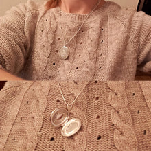 925 Sterling Silver Oval Round Photo Frame Pendant Necklace 18/20-28/30 Inch Snake Chain For Woman Man Wedding Jewelry