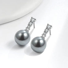 Hot Selling Luxury Elegant Style Fashionable Design Simple High-end Super Bright Freshwater Round Pearl Pendant Earrings