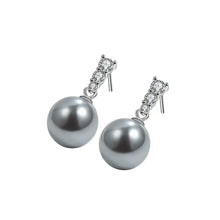 Hot Selling Luxury Elegant Style Fashionable Design Simple High-end Super Bright Freshwater Round Pearl Pendant Earrings