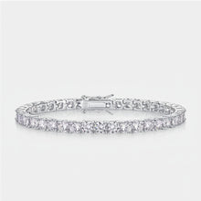 Moissanite 4mm Tennis Bracelet Female Silver Hip Hop Fine Jewelry Women Luxury Classic Bracelet