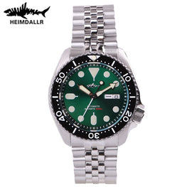 HEIMDALLR Men's SKX007 Diver Watch Sapphire Ceramic Bezel 200M Water Resistance Japan NH36 Automatic Mechanical Steel Watches