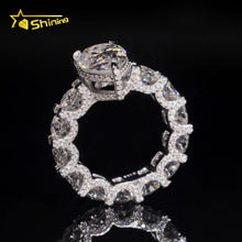 925 Silver Fine Jewelry 5ct Pear Cut Wedding Engagement Ring Moissanite Women Ring US Warehouse Pass Diamond Tester.