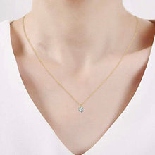 10K Yellow Gold Round Solid Cut Crystal Pendant