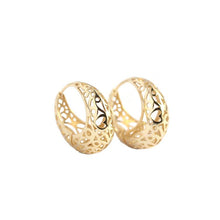 925 Sterling Silver Fashion Hollow Circle  Hoop Earrings