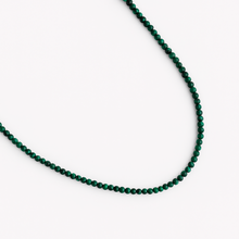 18K Gold Plated Brass Natural Stone Beads Single Strand Necklace