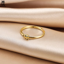 925 Sterling Silver Open Ring With AAAA Cubic Zirconia Decor Twist Design Minimalism Style Finger Ring Present APR38
