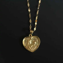 Full Real 9K  Gold Pendant, Exquisite Mother's Day Gift, Love Heart, Fashion Jewelry.