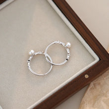 925 Sterling Silver Natural Freshwater Pearl Ring  Adjustable Fashion for Women Jewelry Gifts