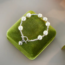 Natural Freshwater Baroque Pearl 925 Sterling Silver Love Bracelet for Girls Gift